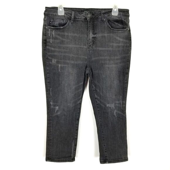 Judy Blue Denim - Judy Blue Women Skinny Fit Capri Jeans size 31 Black Denim High Rise